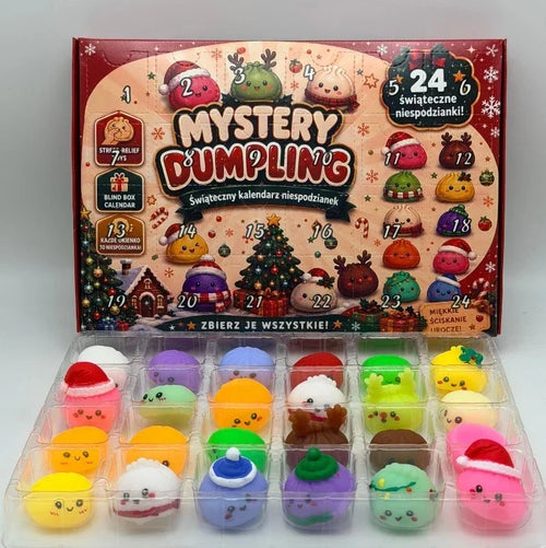 Calendrier de l’Avent Squishy 2026 Mystery Dumpling avec 24 surprises